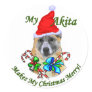 Akita Christmas Gifts Sticker