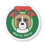 Akita Christmas Magnets