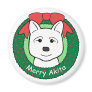 Akita Christmas Fridge Magnet