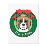 Akita Christmas Postcards