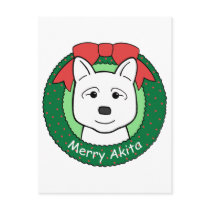Akita Christmas Postcards