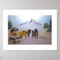 akita christmas posters