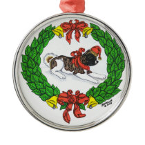 Akita Christmas Wreath Christmas Ornament