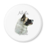 Akita Dad 2 Fridge Magnet