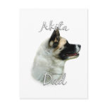 Akita Dad 2 Post Card