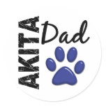 Akita Dad 2 Sticker