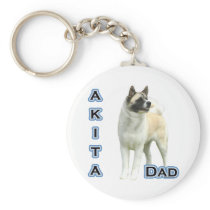 Akita Dad 4 - Keychain