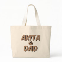 akita dad canvas bags