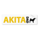 Akita Dad bumper stickers