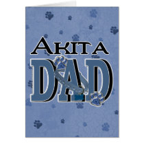 Akita DAD Greeting Cards