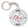 Akita Dad Keychain