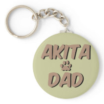 akita dad key chain