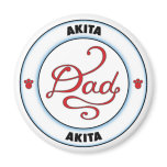 Akita Dad Refrigerator Magnets
