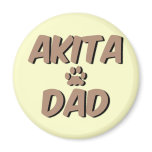 akita dad magnet