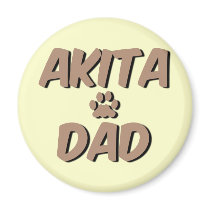 akita dad magnet