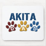 AKITA DAD Paw Print Mouse Pads