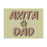 akita dad post card