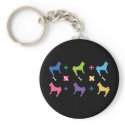 Akita Designer Key Ring keychains