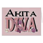 Akita DIVA Greeting Cards