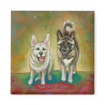 Akita dog art happy dogs fun painting Unorthodogs