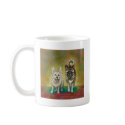 Akita dog art happy dogs fun painting Unorthodogs mugs