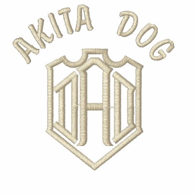 Akita Dog Dad Polo Shirt by DogsByDezign
