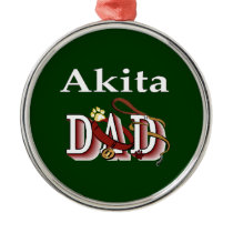 Akita Dog Dad Ornament