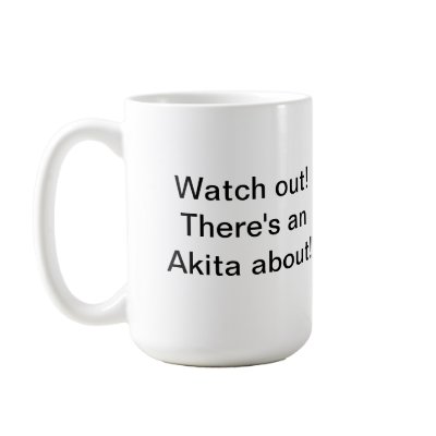Akita dog Mug by jeanniethegrinch