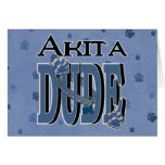 Akita DUDE Greeting Card