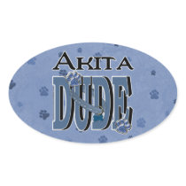 Akita DUDE Stickers