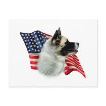 Akita Flag Post Card