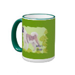 Akita ~ Green Leaves Desgn Coffee Mug