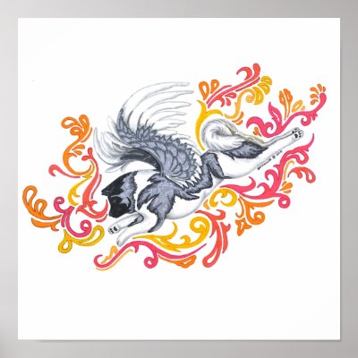 akita guardian spirit print by hbaymiller