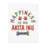 Akita Happiness Post Card
