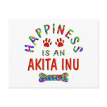 Akita Happiness Post Cards