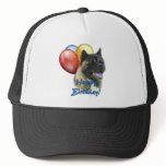 Akita Happy Birthday Balloons Trucker Hats