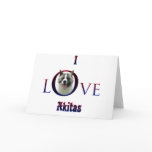 Akita I Love Cards