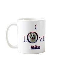 Akita I Love Mugs