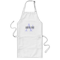 Akita Inu Breed Monogram Aprons
