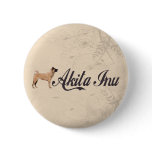 Akita Inu Pinback Button