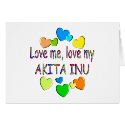 AKITA INU CARD by TLArnold4