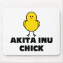 Akita Inu Chick Mouse Pad