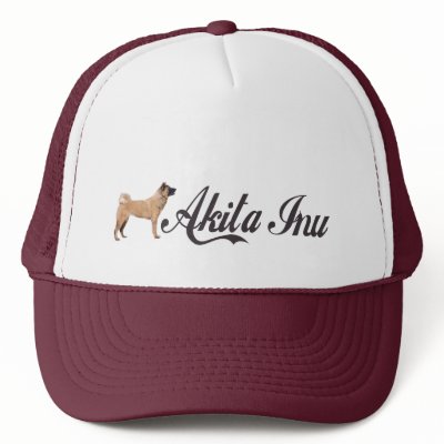 Akita Inu Trucker Hats by catanddog