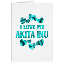 AKITA INU Love Greeting Cards