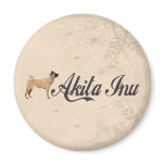 Akita Inu Fridge Magnet