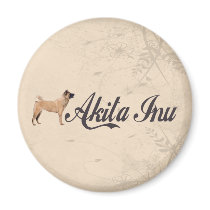 Akita Inu Fridge Magnet