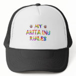 Akita Inu Rules Fun Hats