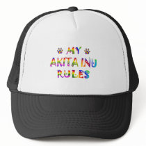 Akita Inu Rules Fun Hats