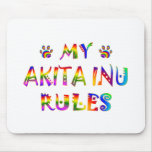 Akita Inu Rules Fun Mousepads