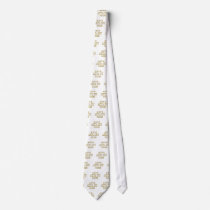 Akita Inu Rules Gold Ties